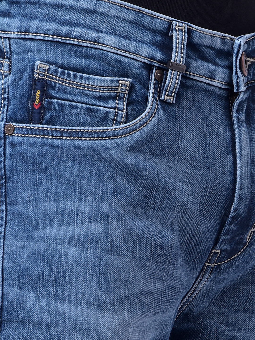 Numero Uno Men Blue Light Wash Slim-Fit Sustainable Jeans